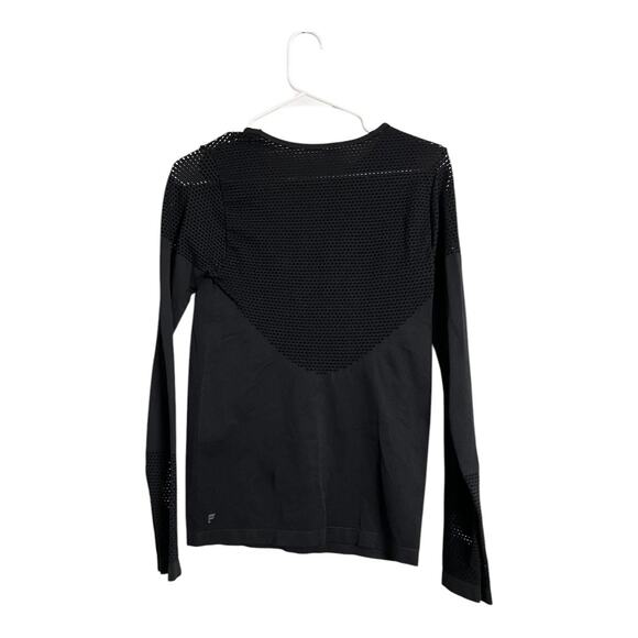 Fabletics Black Musetta Athletic Shirt Mesh Workout Gym Athleisure Mesh Sheer - Picture 8 of 8